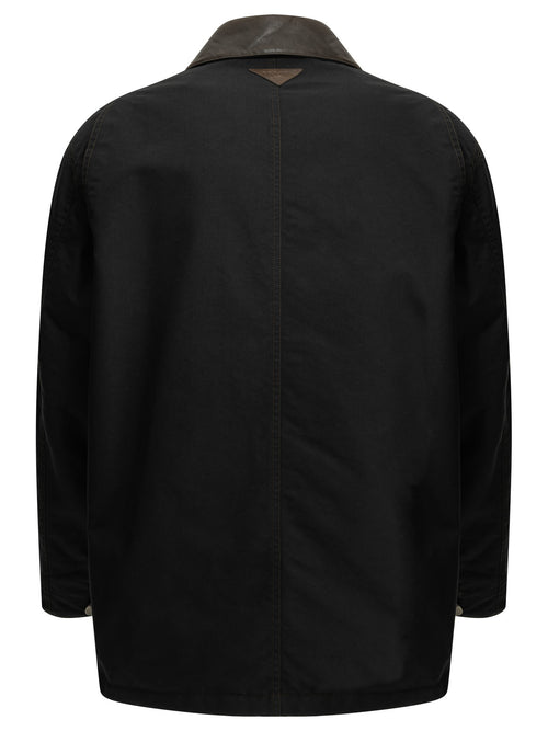Prada Short down jacket made of technical cotton - Black