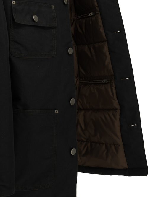 Prada Short down jacket made of technical cotton - Black