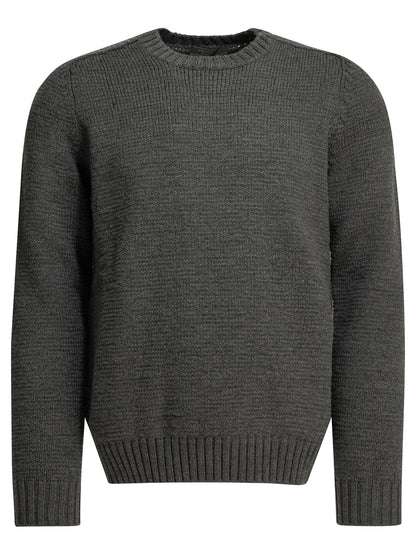 Prada Crewneck sweater made of virgin wool - Grey