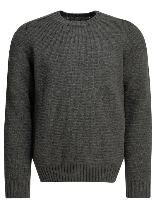 Prada Crewneck sweater made of virgin wool - Grey
