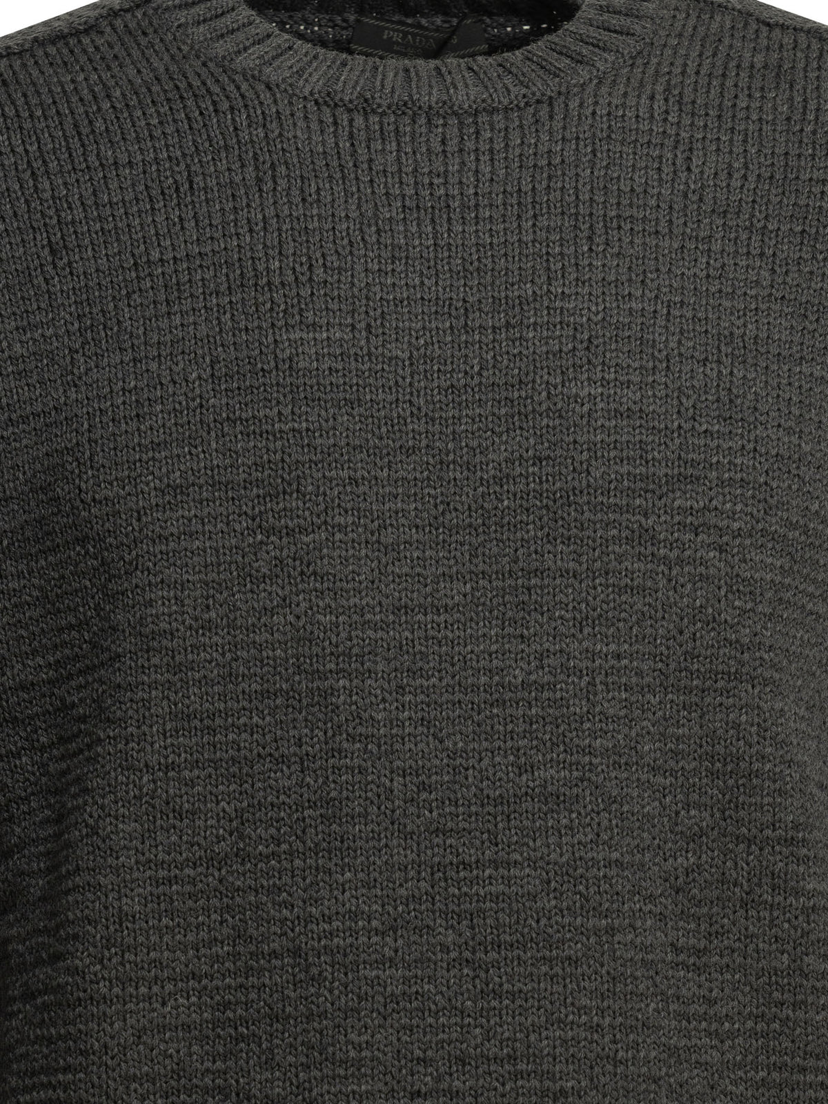 Prada Crewneck sweater made of virgin wool - Grey