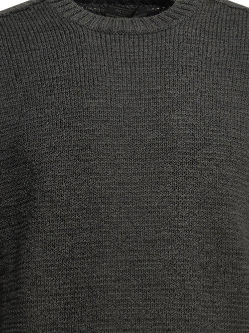 Prada Crewneck sweater made of virgin wool - Grey