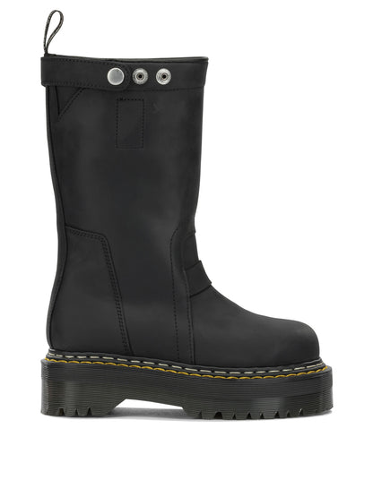 Rick Owens "Rick Owens x Dr. Martens - Quad Sole" Pull-On Ankle Boots - Black