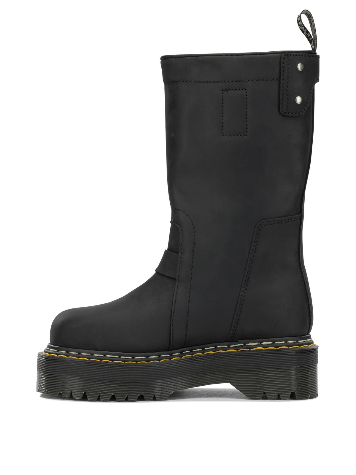 Rick Owens "Rick Owens x Dr. Martens - Quad Sole" Pull-On Ankle Boots - Black