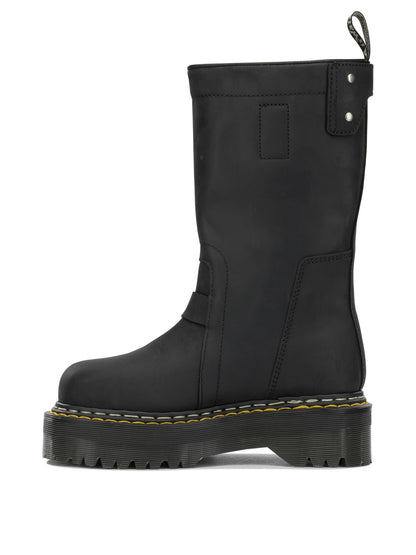 Rick Owens "Rick Owens x Dr. Martens - Quad Sole" Pull-On Ankle Boots - Black