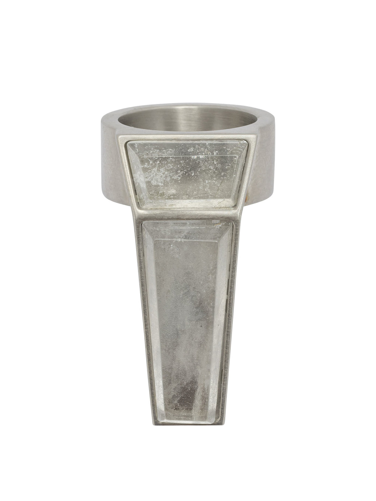 Rick Owens "Crystal Trunk" Ring - Silver