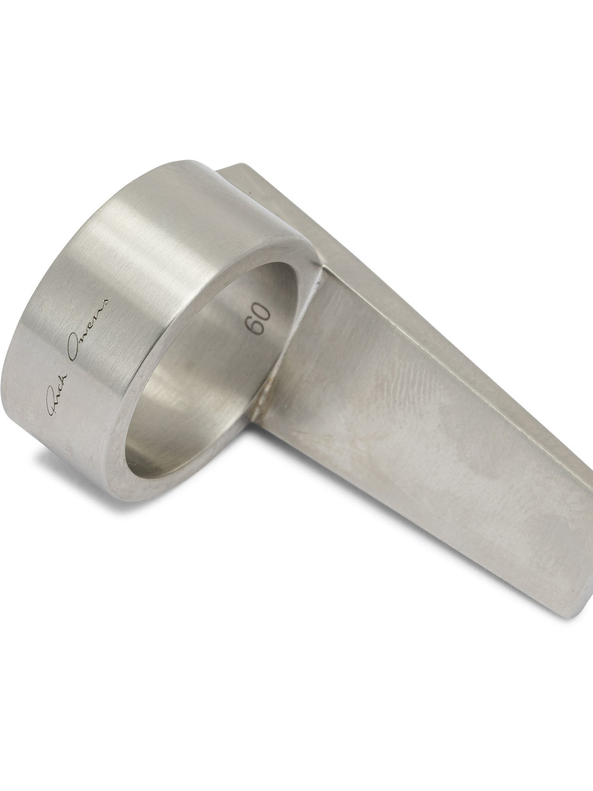 Rick Owens "Crystal Trunk" Ring - Silver