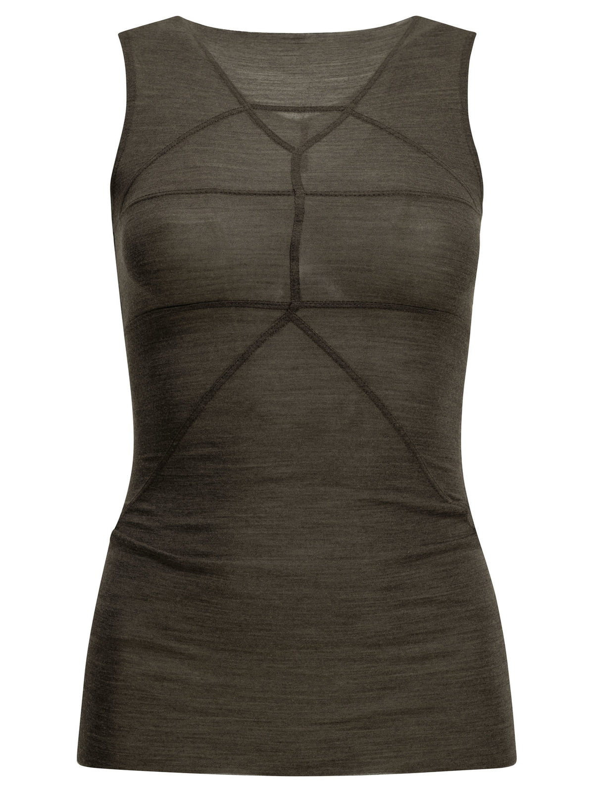Rick Owens "Temple T" Tank Top - Grey