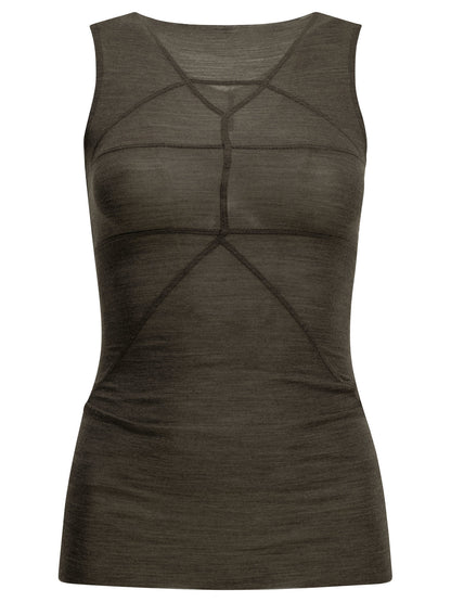 Rick Owens "Temple T" Tank Top - Grey