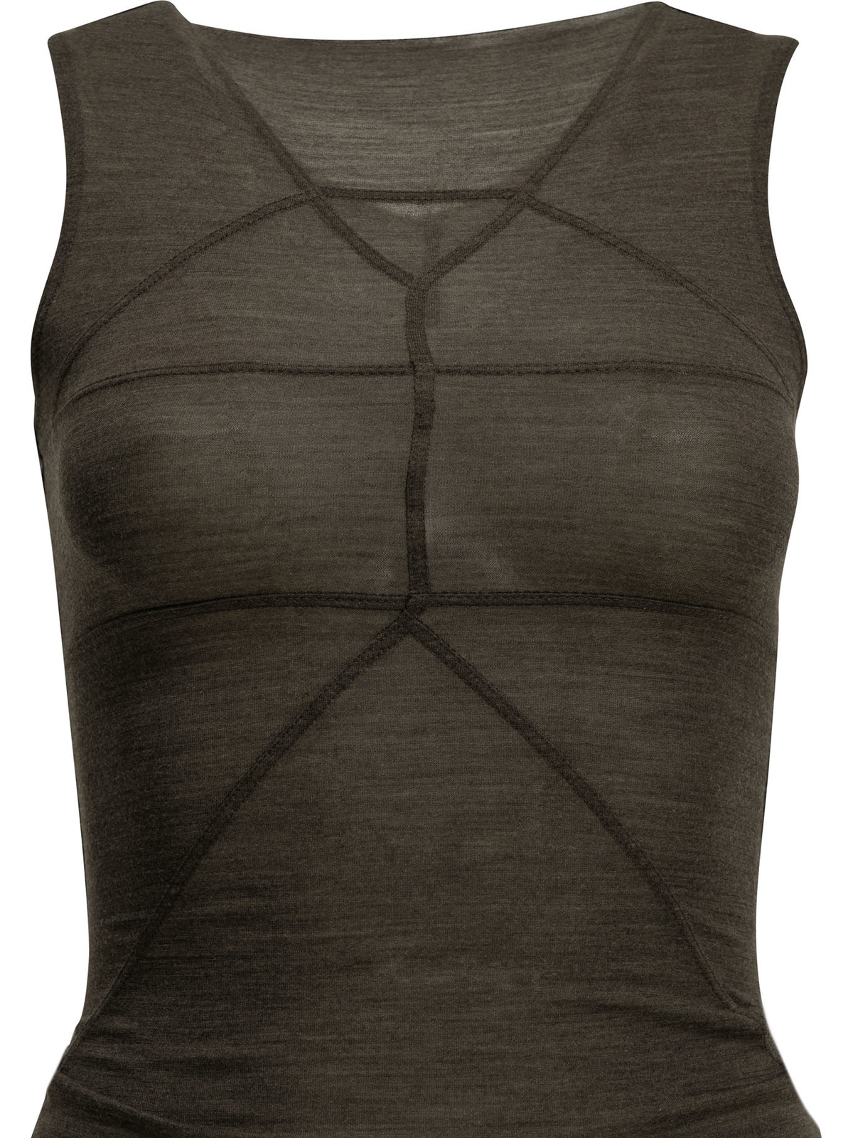 Rick Owens "Temple T" Tank Top - Grey