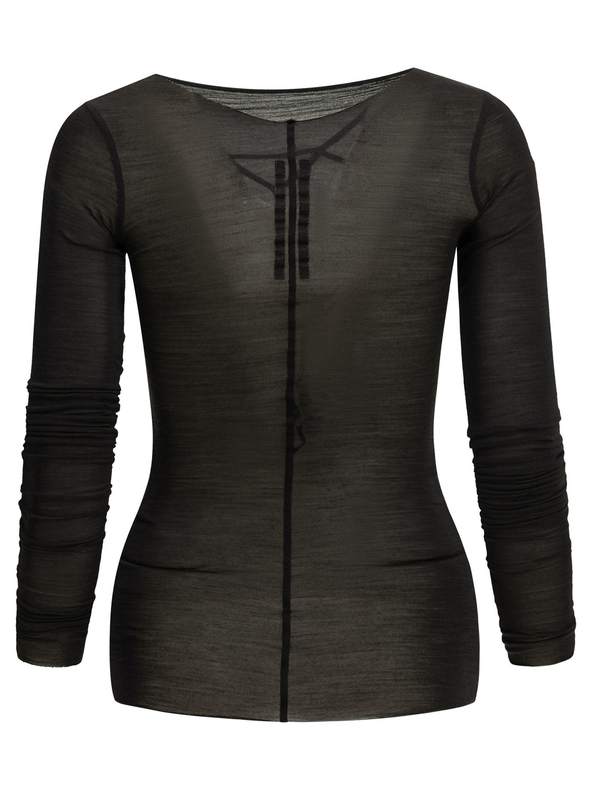 Rick Owens "LS Temple T" Casual Top - Black