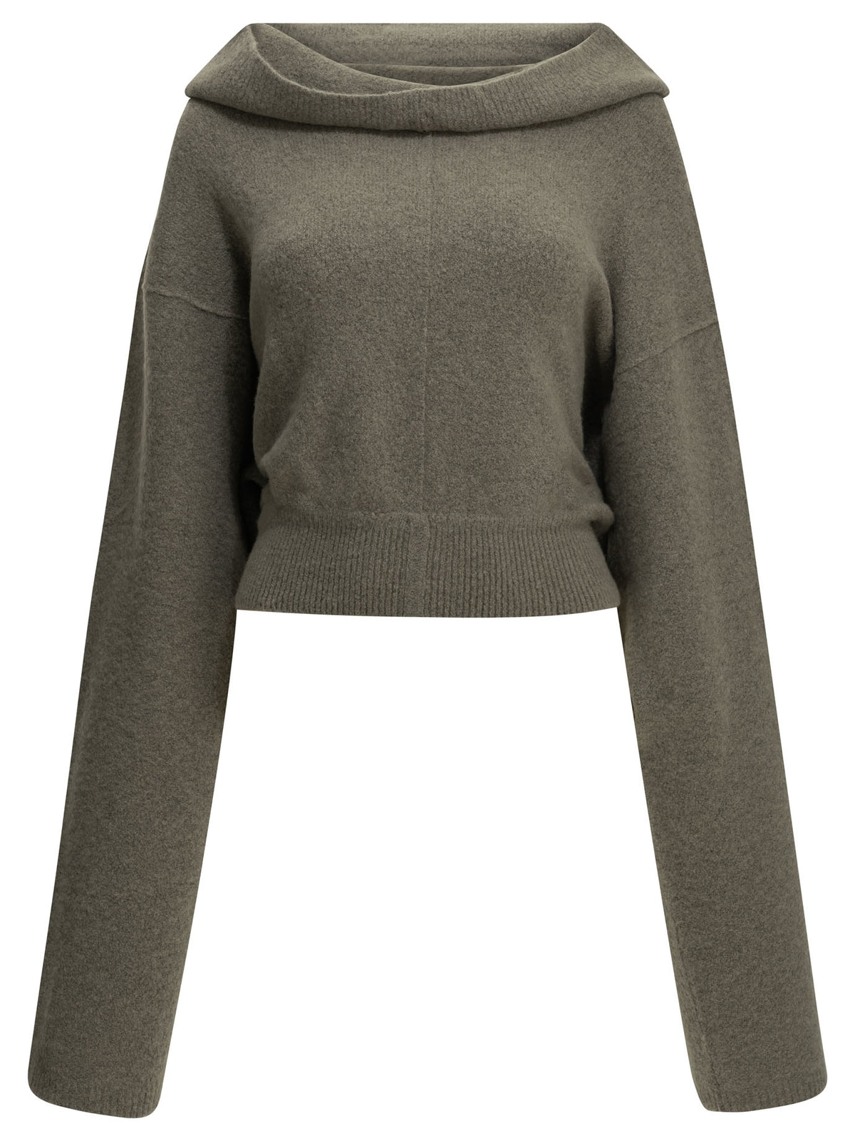 Rick Owens Cashmere-blend hooded sweater - Grey