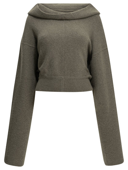 Rick Owens Cashmere-blend hooded sweater - Grey