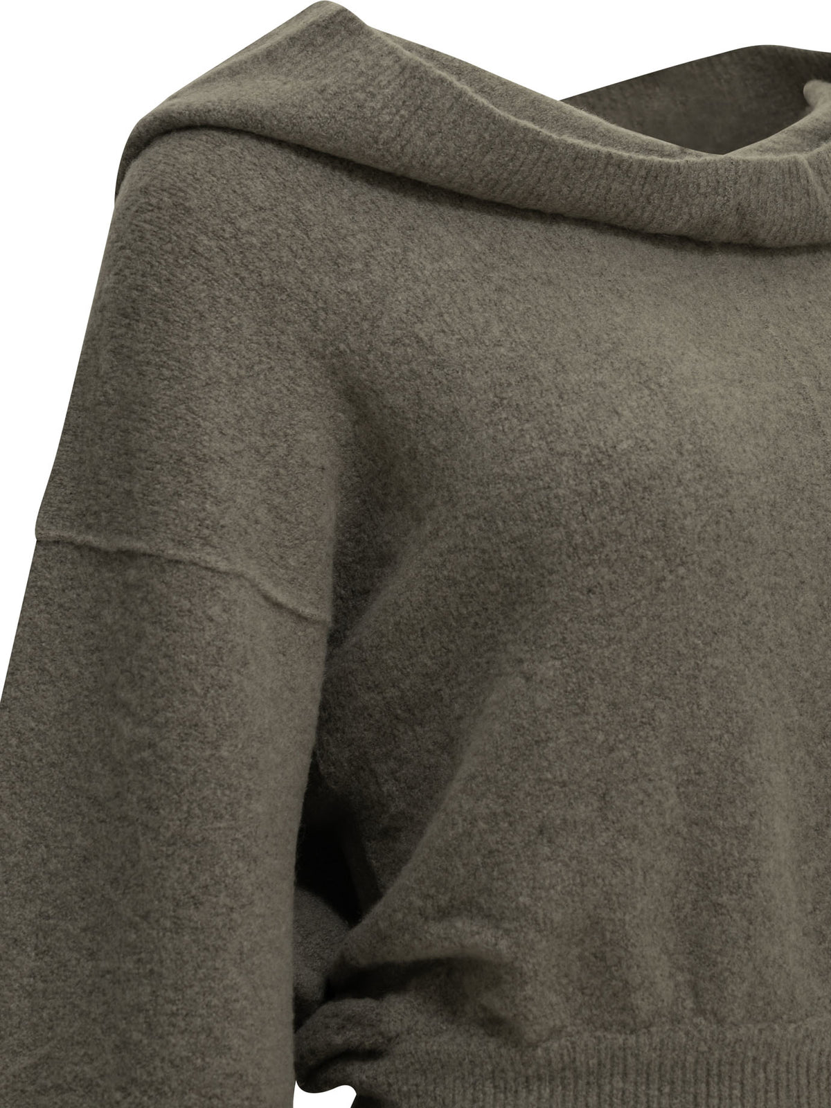 Rick Owens Cashmere-blend hooded sweater - Grey