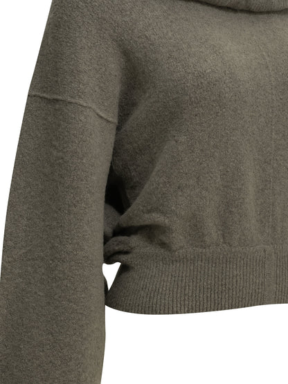 Rick Owens Cashmere-blend hooded sweater - Grey