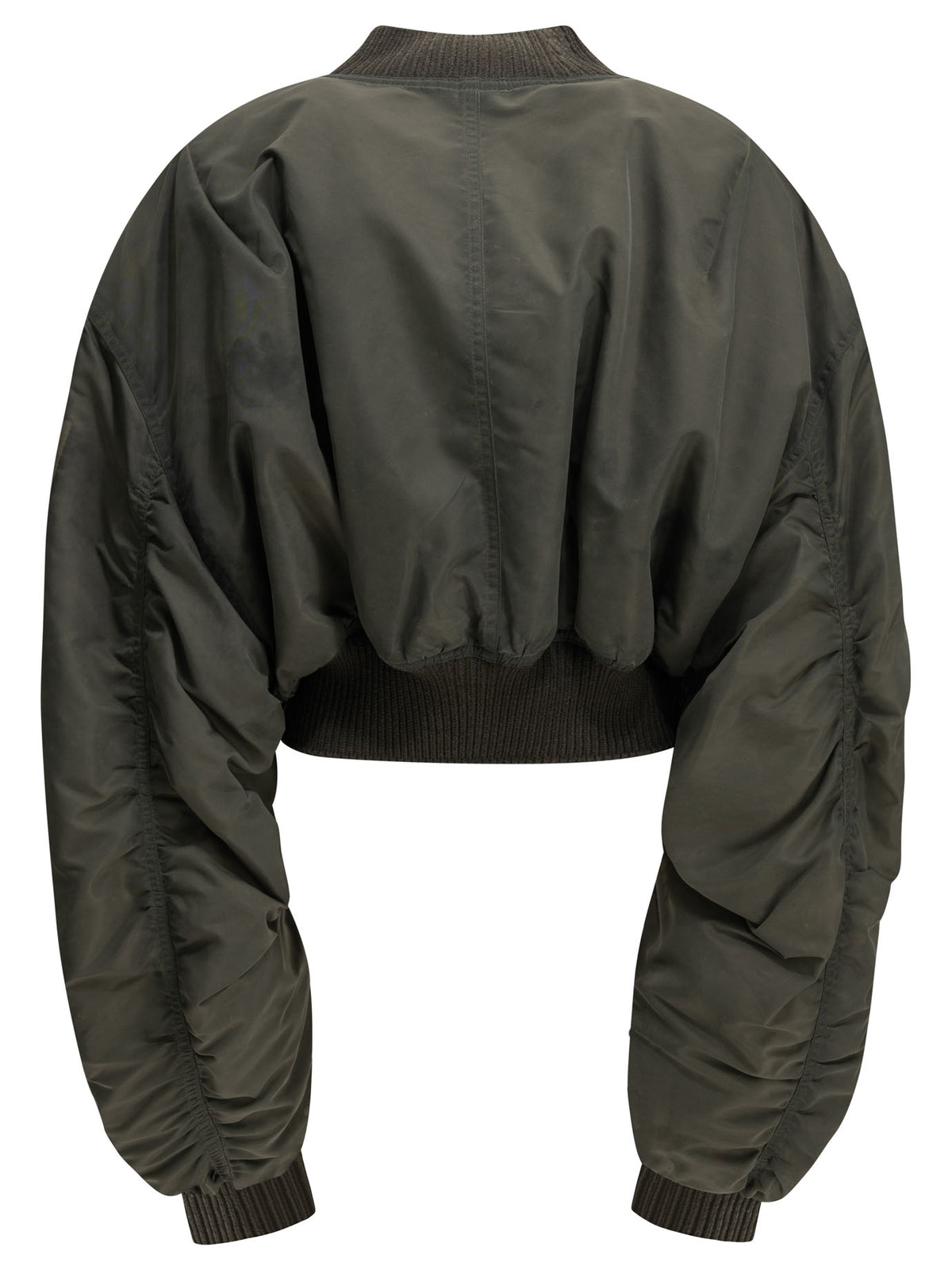 Rick Owens "Secchia Cropped Flight" Bomber Jacket - Grey