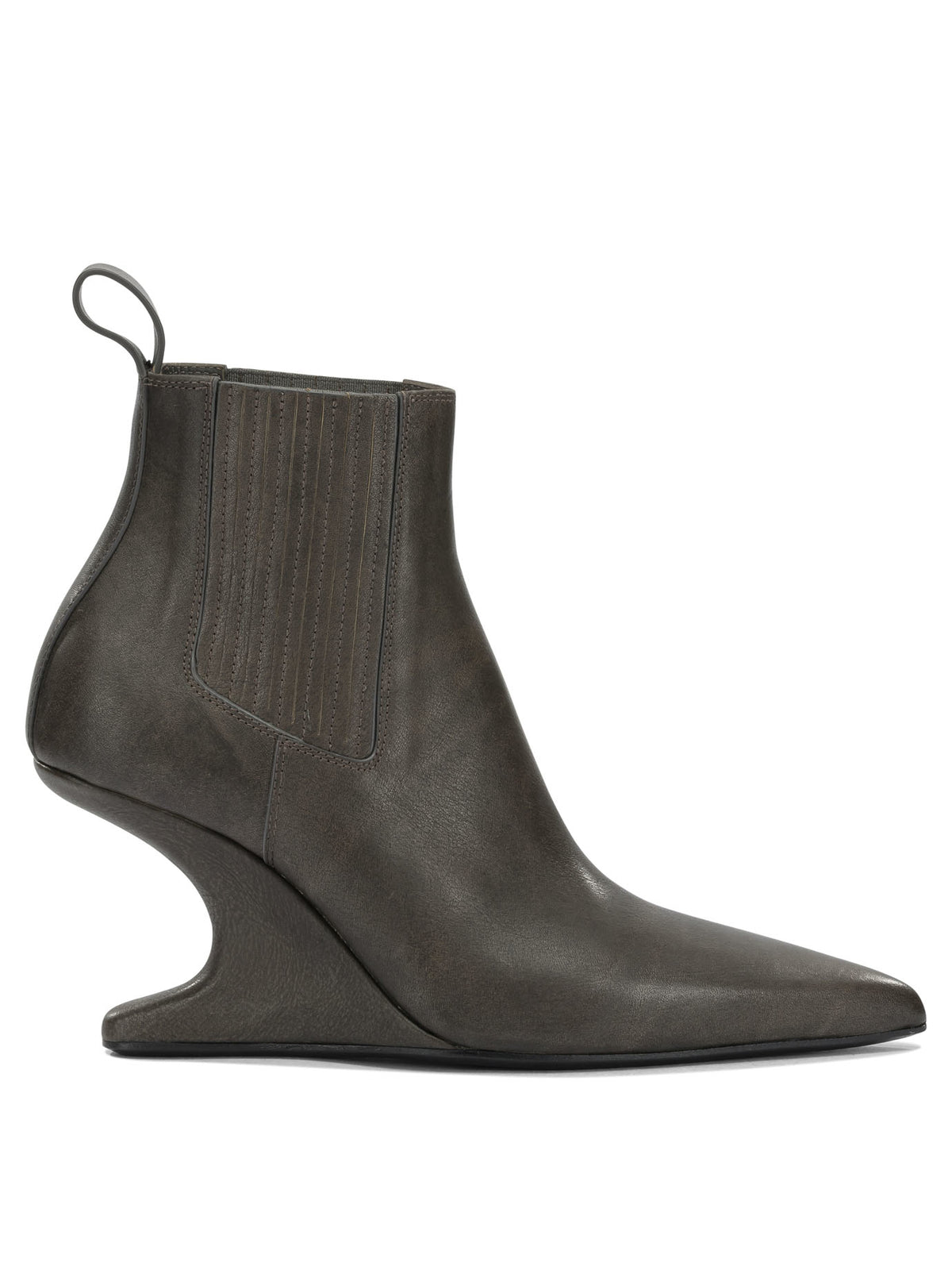 Rick Owens "Cantilever 80MM" Pull-On Ankle Boots - Black