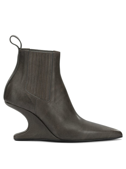 Rick Owens "Cantilever 80MM" Pull-On Ankle Boots - Black