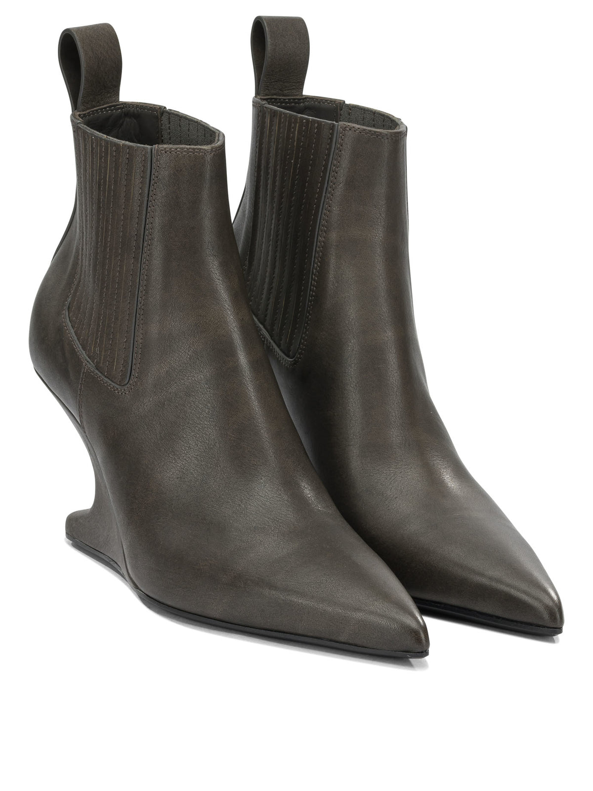 Rick Owens "Cantilever 80MM" Pull-On Ankle Boots - Black