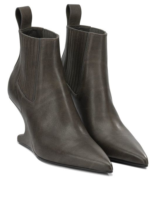 Rick Owens "Cantilever 80MM" Pull-On Ankle Boots - Black
