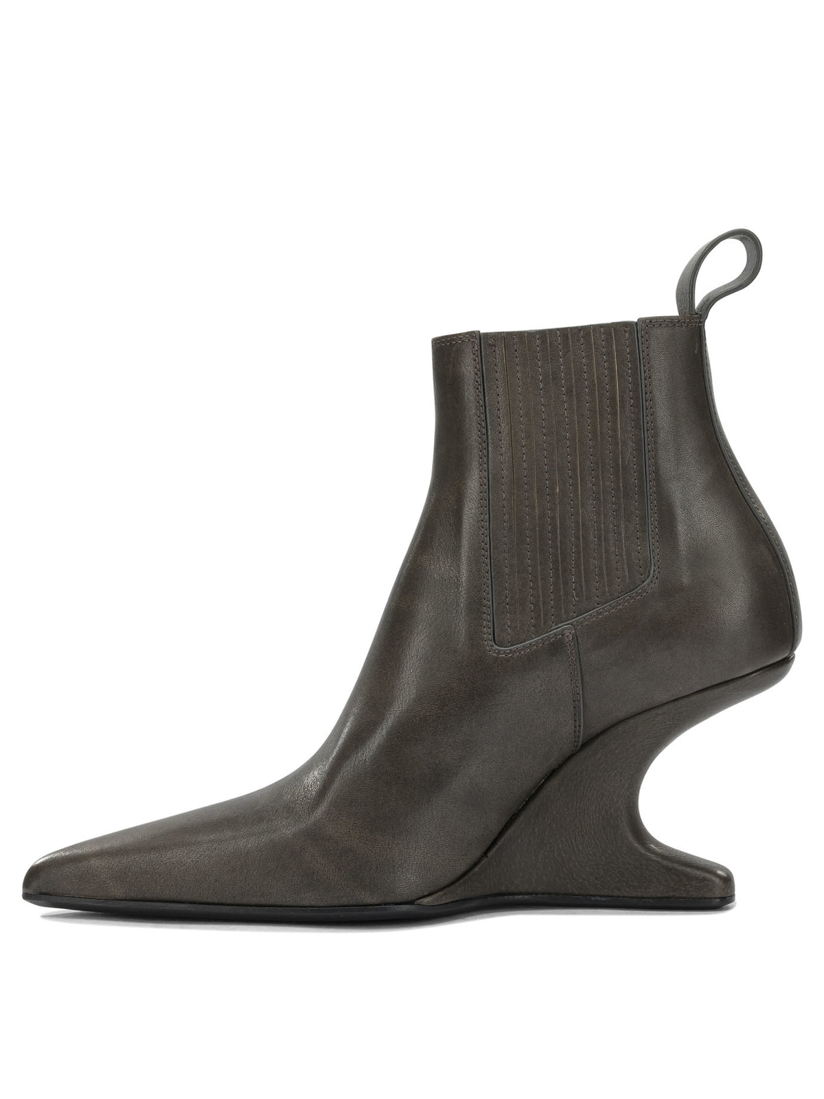Rick Owens "Cantilever 80MM" Pull-On Ankle Boots - Black