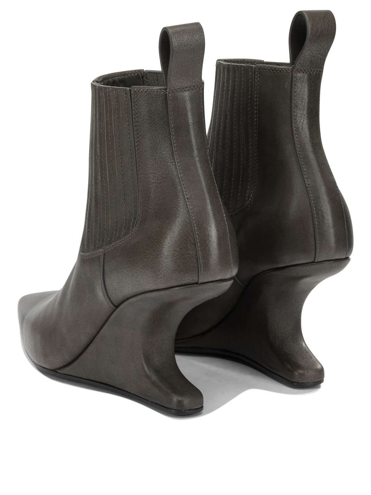 Rick Owens "Cantilever 80MM" Pull-On Ankle Boots - Black