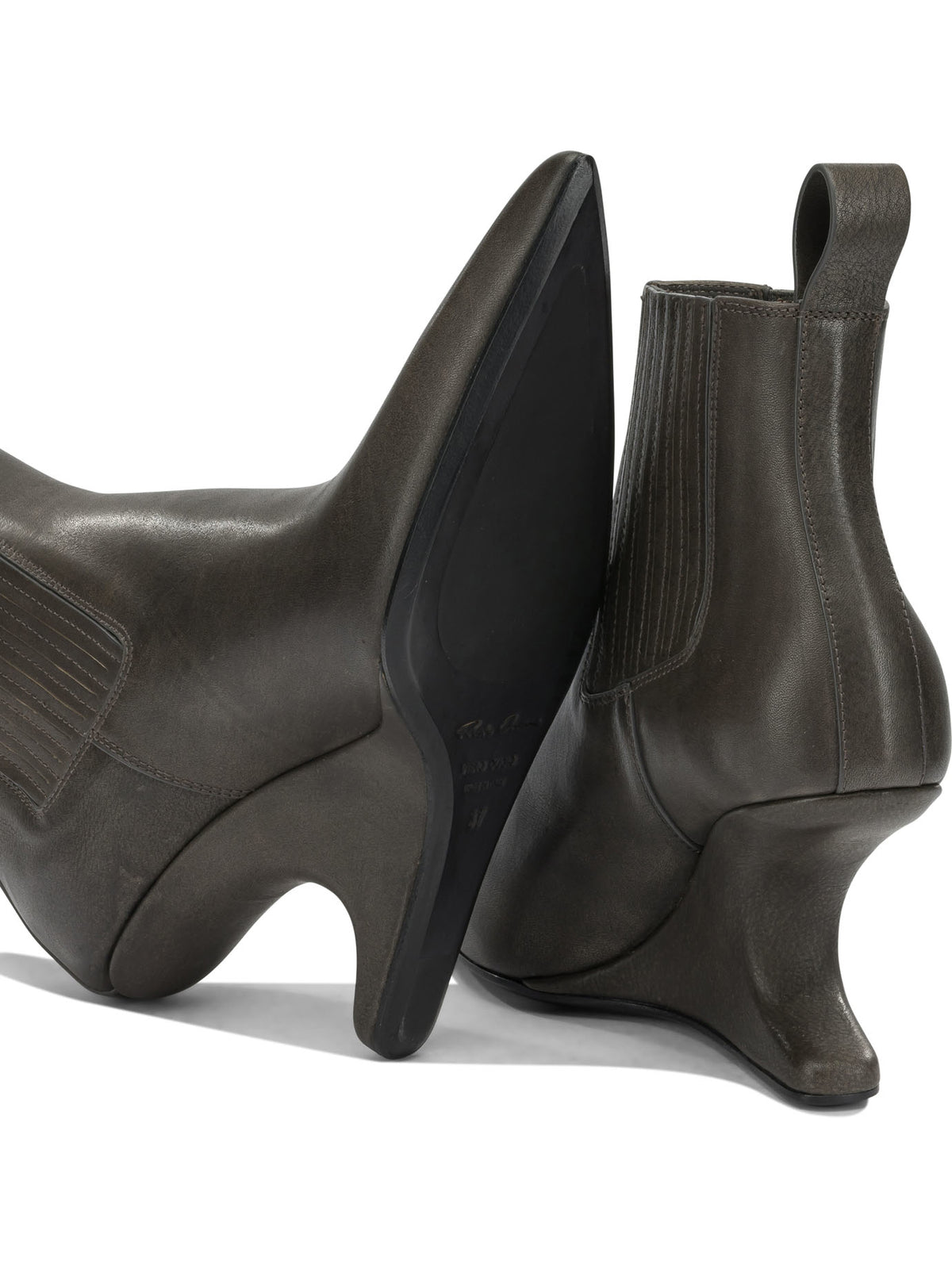 Rick Owens "Cantilever 80MM" Pull-On Ankle Boots - Black