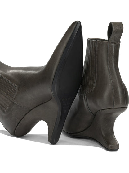 Rick Owens "Cantilever 80MM" Pull-On Ankle Boots - Black