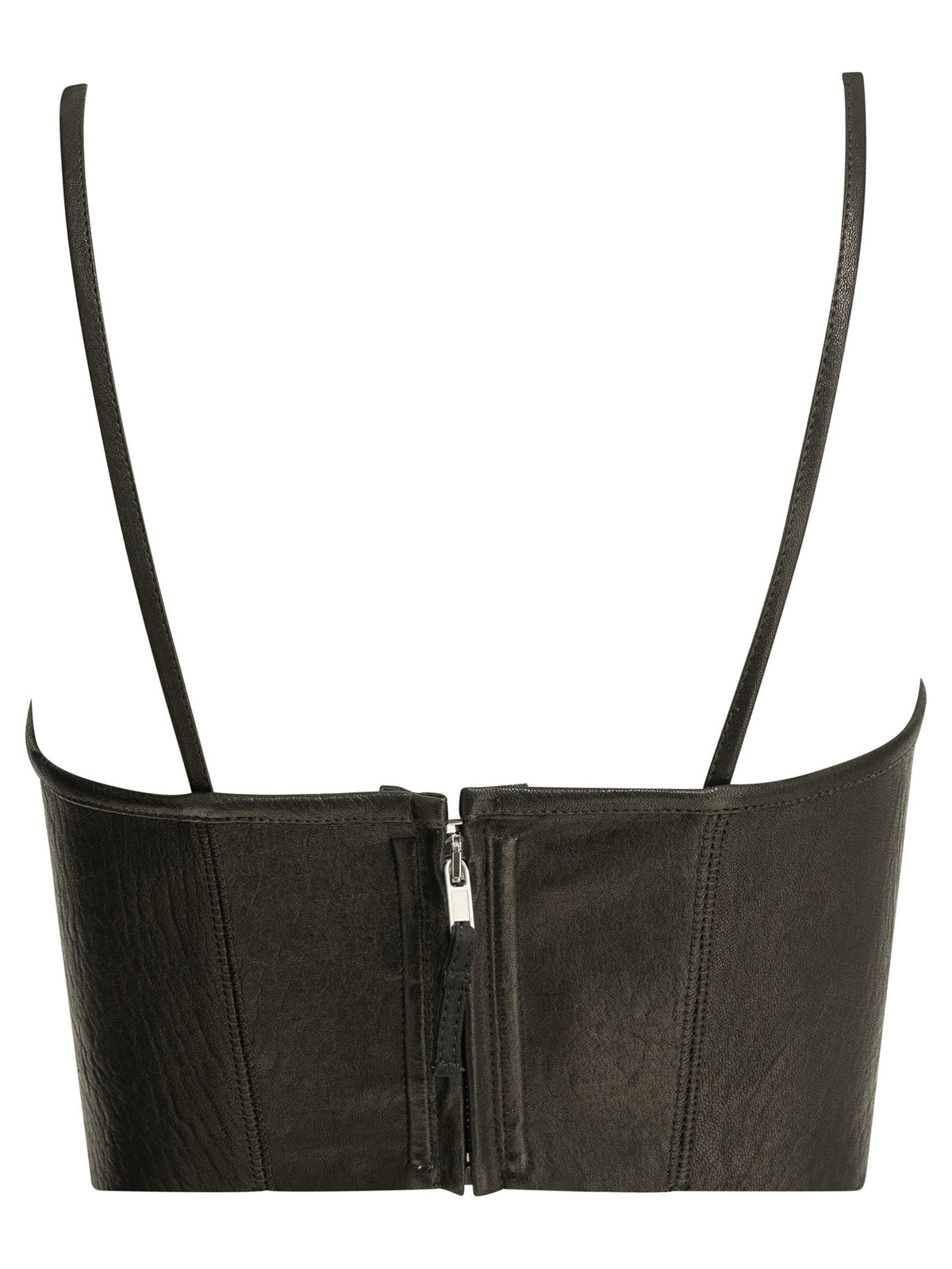 Rick Owens Leather bra top - Black