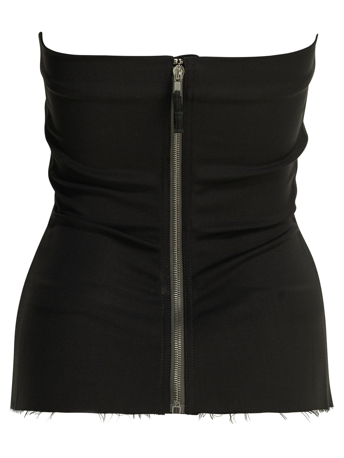Rick Owens Wool crepe bustier top - Black