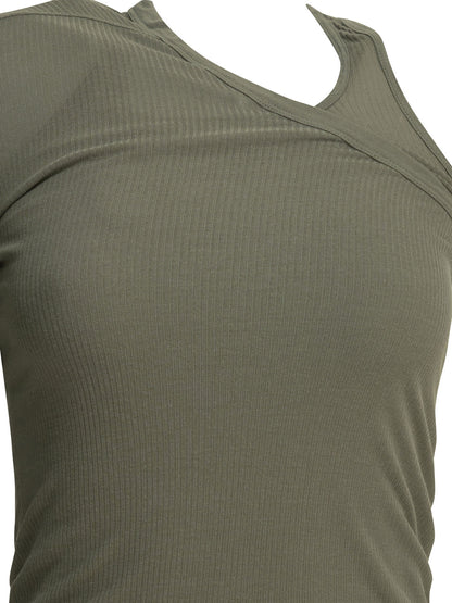Rick Owens "Banana" One-shoulder tank top - Green