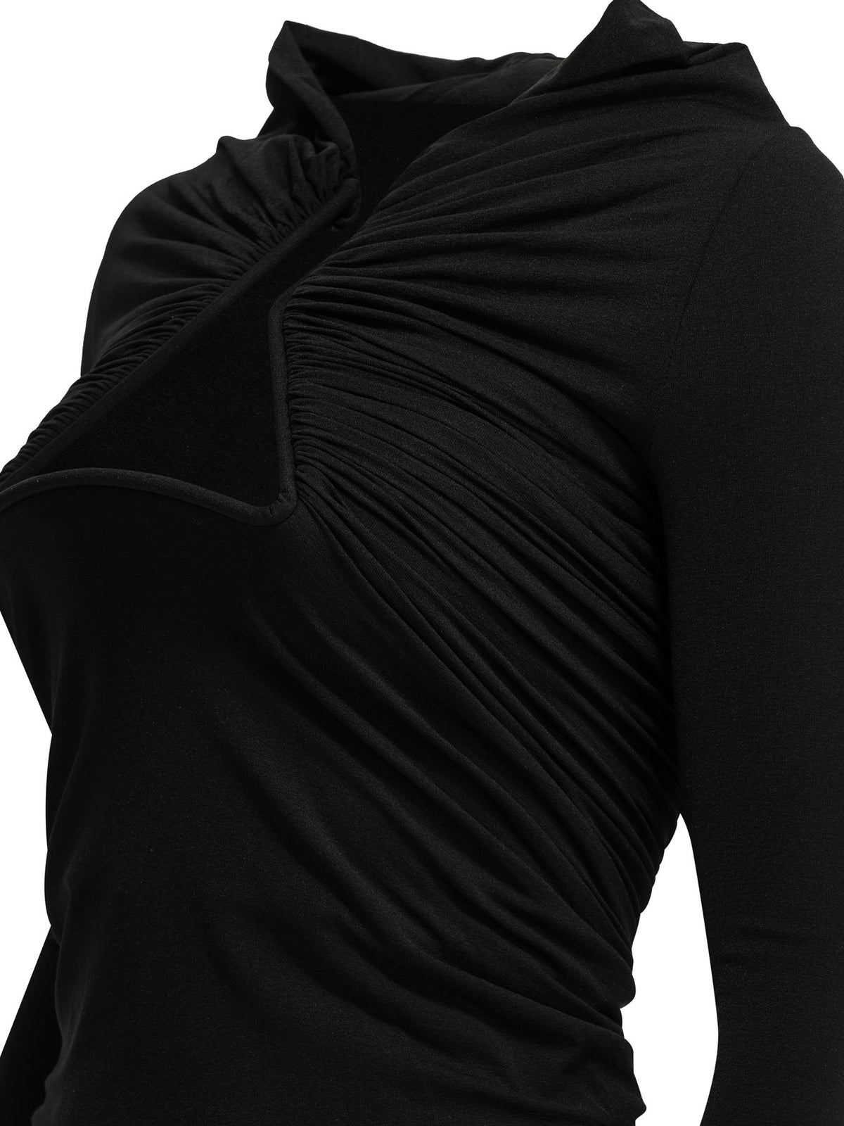 Rick Owens "LS Prong" Casual Top - Black
