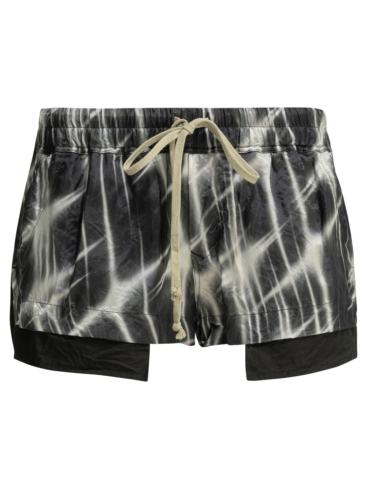 Rick Owens "Fog" Short with laces - Black