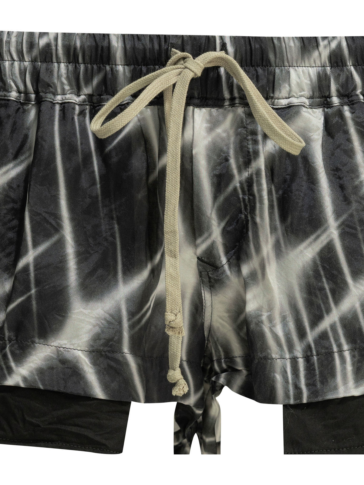 Rick Owens "Fog" Short with laces - Black