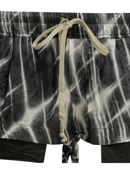 Rick Owens "Fog" Short with laces - Black