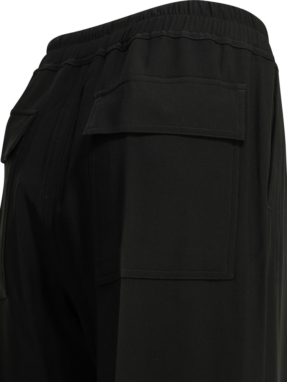 Rick Owens "Dietrich Drawstring" Parachute Pants - Black