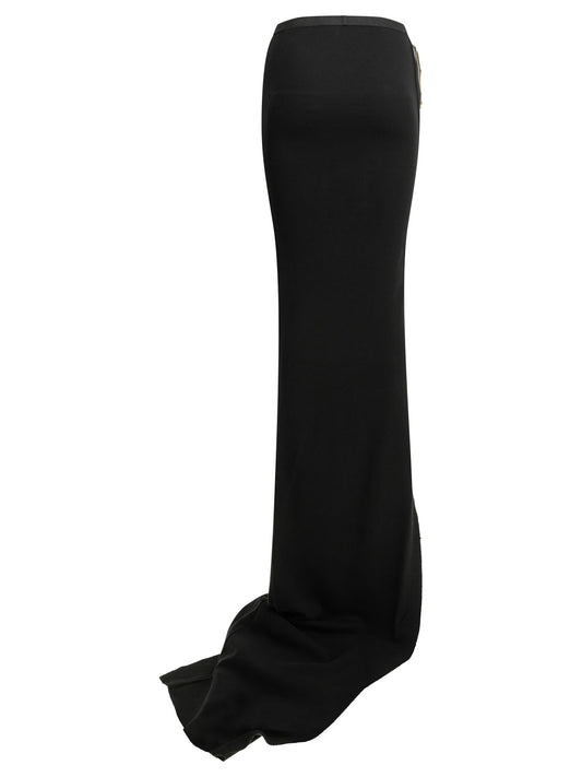 Rick Owens "Edfu" Long Skirt - Black