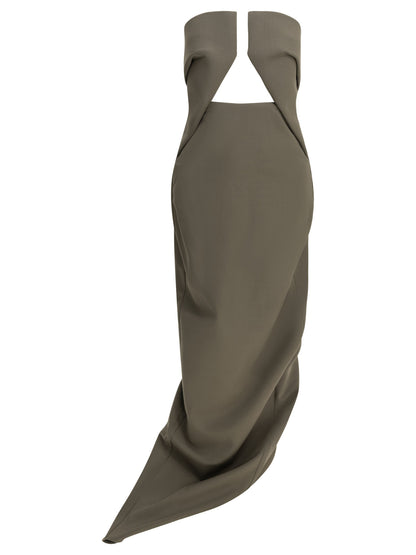 Rick Owens "Prong" Long Dress - Grey