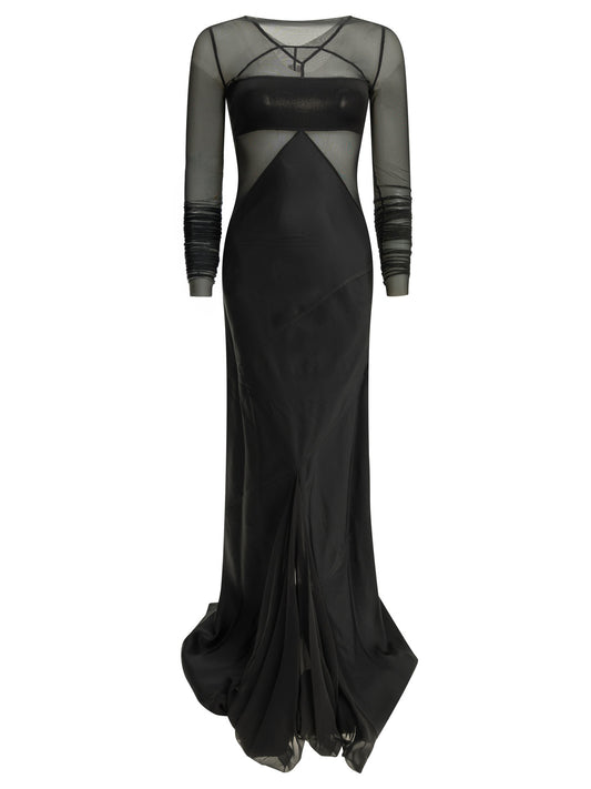 Rick Owens "Combo" Long Dress - Black