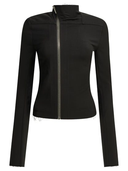 Rick Owens "Gary" Zipper Sweatshirt - Black