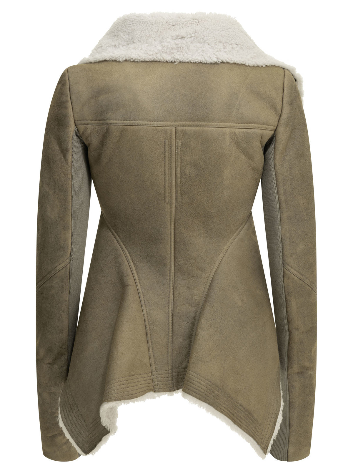 Rick Owens "Naska" Shearling Jacket - Grey