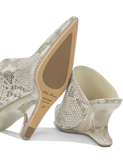 Rick Owens "Cantilever 8MM" Mules - Beige
