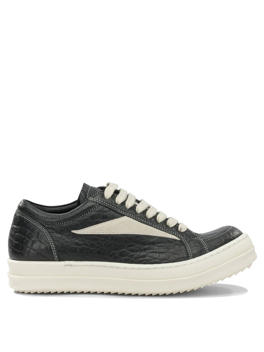 Rick Owens "Vintage Sneaks" Low-Top Sneakers - Black