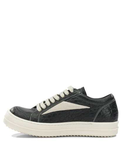 Rick Owens "Vintage Sneaks" Low-Top Sneakers - Black