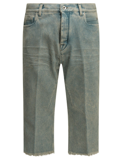 Rick Owens "Bolan" Denim Shorts - Light Blue