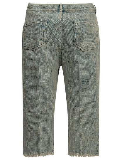 Rick Owens "Bolan" Denim Shorts - Light Blue