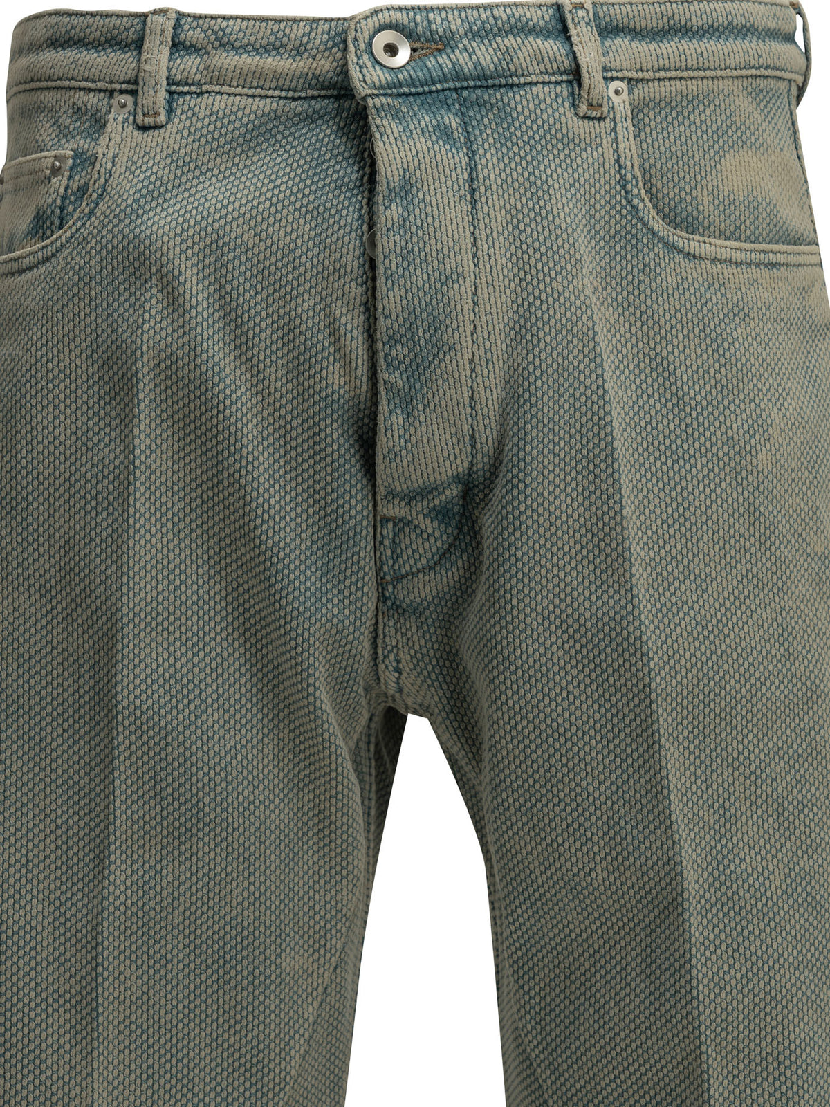 Rick Owens "Geth" Wide-Leg Jeans - Light Blue