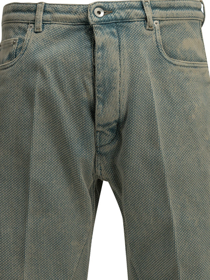 Rick Owens "Geth" Wide-Leg Jeans - Light Blue
