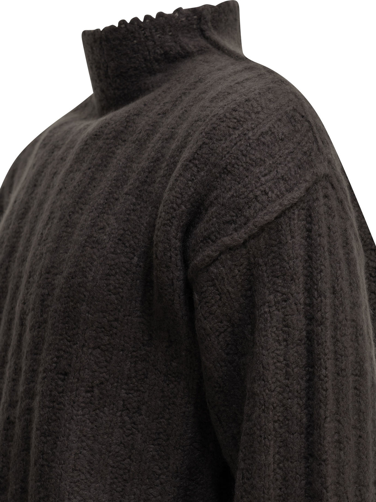 Rick Owens Cashmere and silk turtleneck sweater - Grey