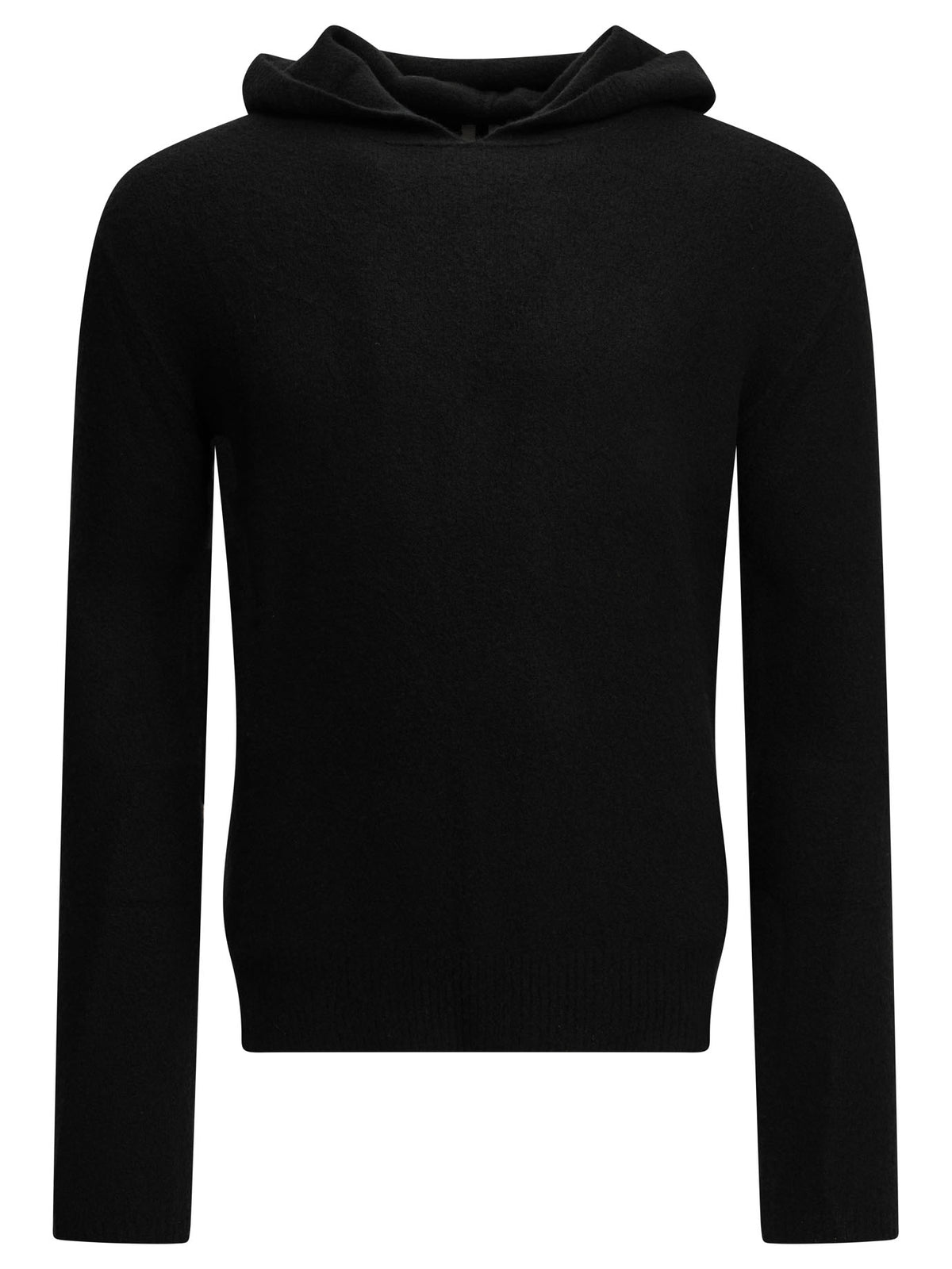 Rick Owens "Hooded Pull" Hooded Sweater - Black